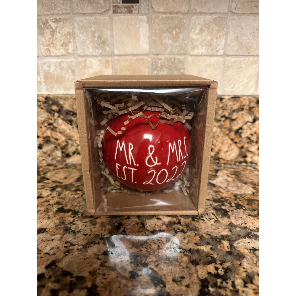 Rae Dunn Christmas‎ Ornament MR. & MRS. est.